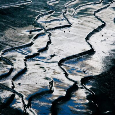 Terrassenartig gefrorener Boden – Morteratschgletscher – 1. März 2012
