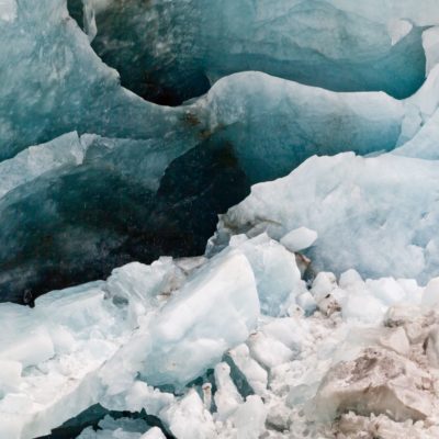 Eiswand mit aufgefächerter Eisschalendecke - Morteratschgletscher - 10. August 2012
